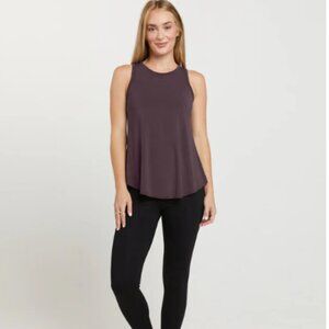 Shebird Freedom Racerback Bra Tank in Chocolate Brown - Large